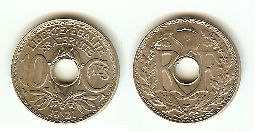 10 Centimes Lindauer 1921 BU+